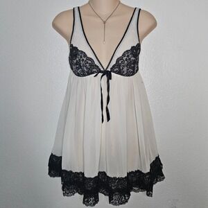 Victoria's Secret Lace Trim Babydoll Chemise
